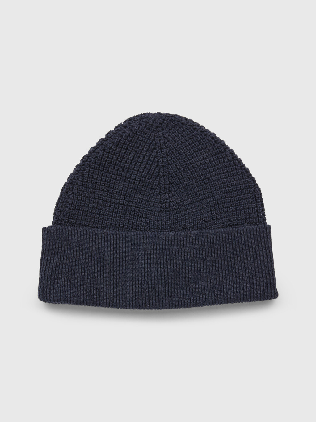 ORGANIC COTTON KNITTED BEANIE, Space Blue, hi-res