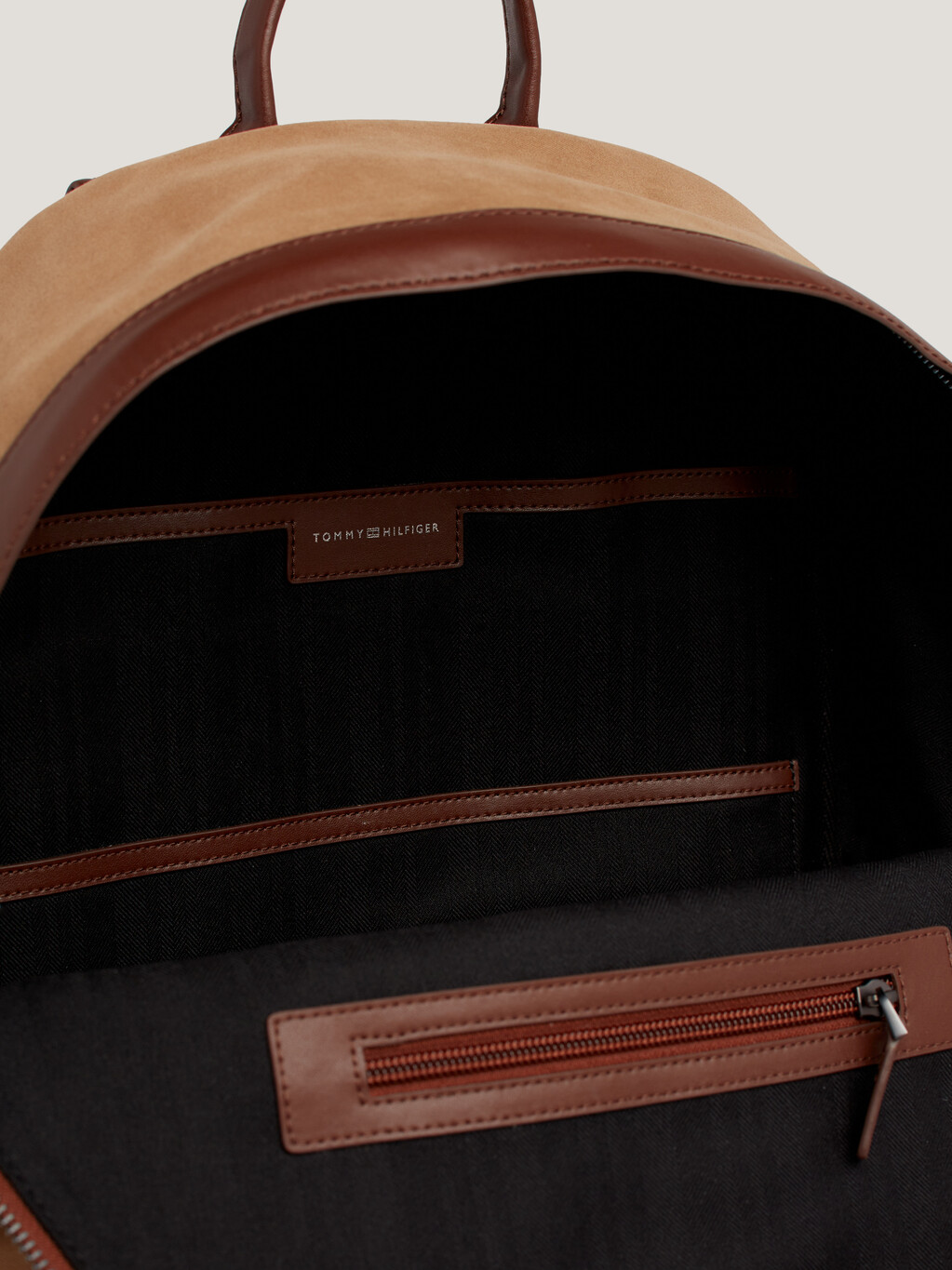 Classics Leather Trim Dome Backpack, Desert Khaki, hi-res