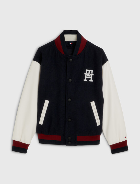 TH Monogram Varsity Bomber Jacket