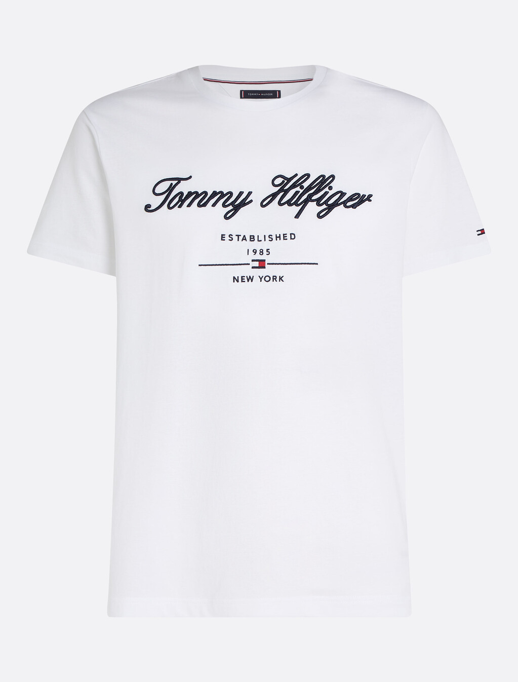 Exclusive Script Logo Jersey T-Shirt, White, hi-res