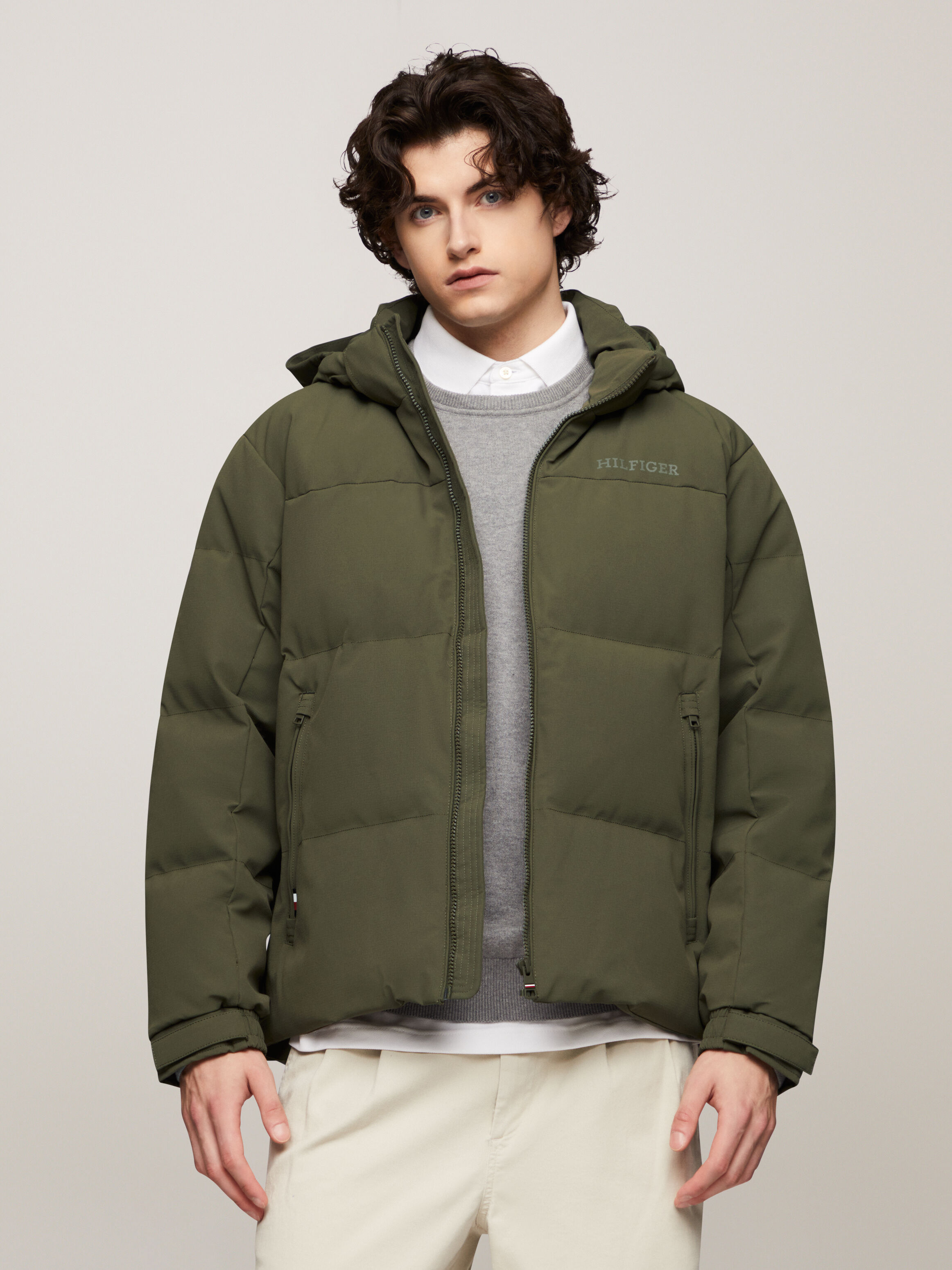Tommy hooded down bomber hotsell