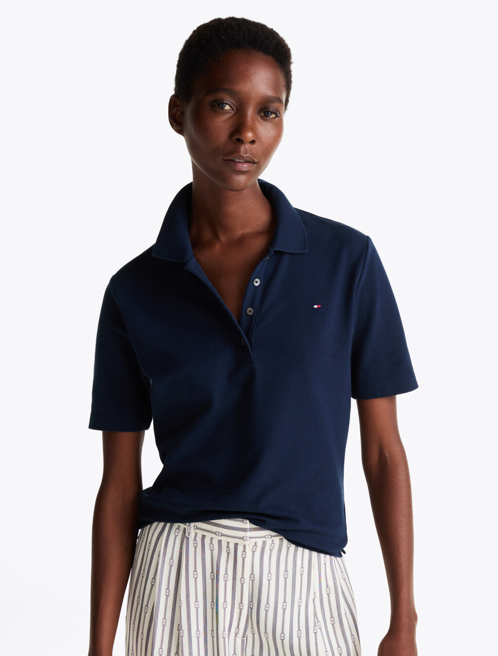 1985 Collection Flag Embroidery Regular Polo, Dark Night Navy, hi-res