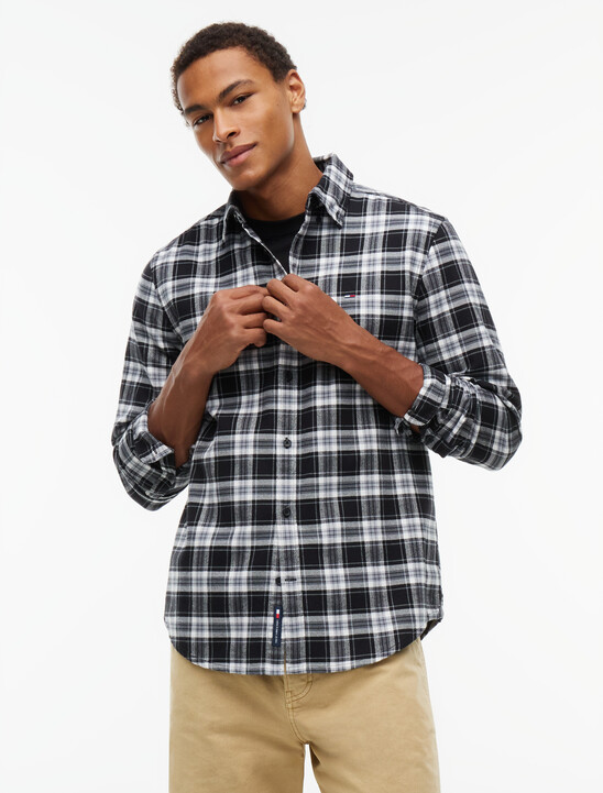 Regular Fit Check Brushed Flannel Shirt