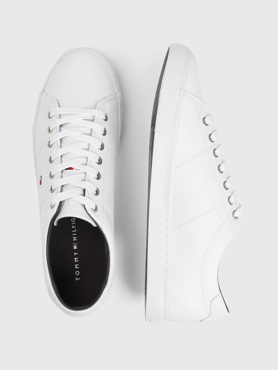 Essential Leather Lace-Up Trainers