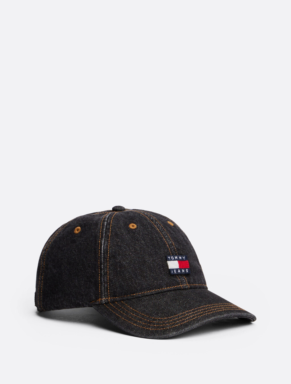 Heritage Denim Baseball Cap, Black Denim, hi-res