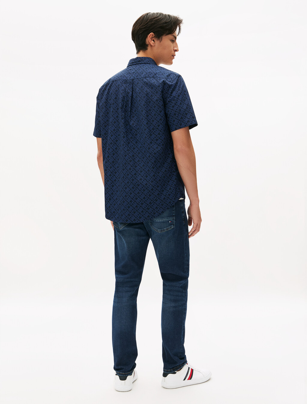 Flex Monogram Poplin Regular Shirt, Desert Sky All Over, hi-res