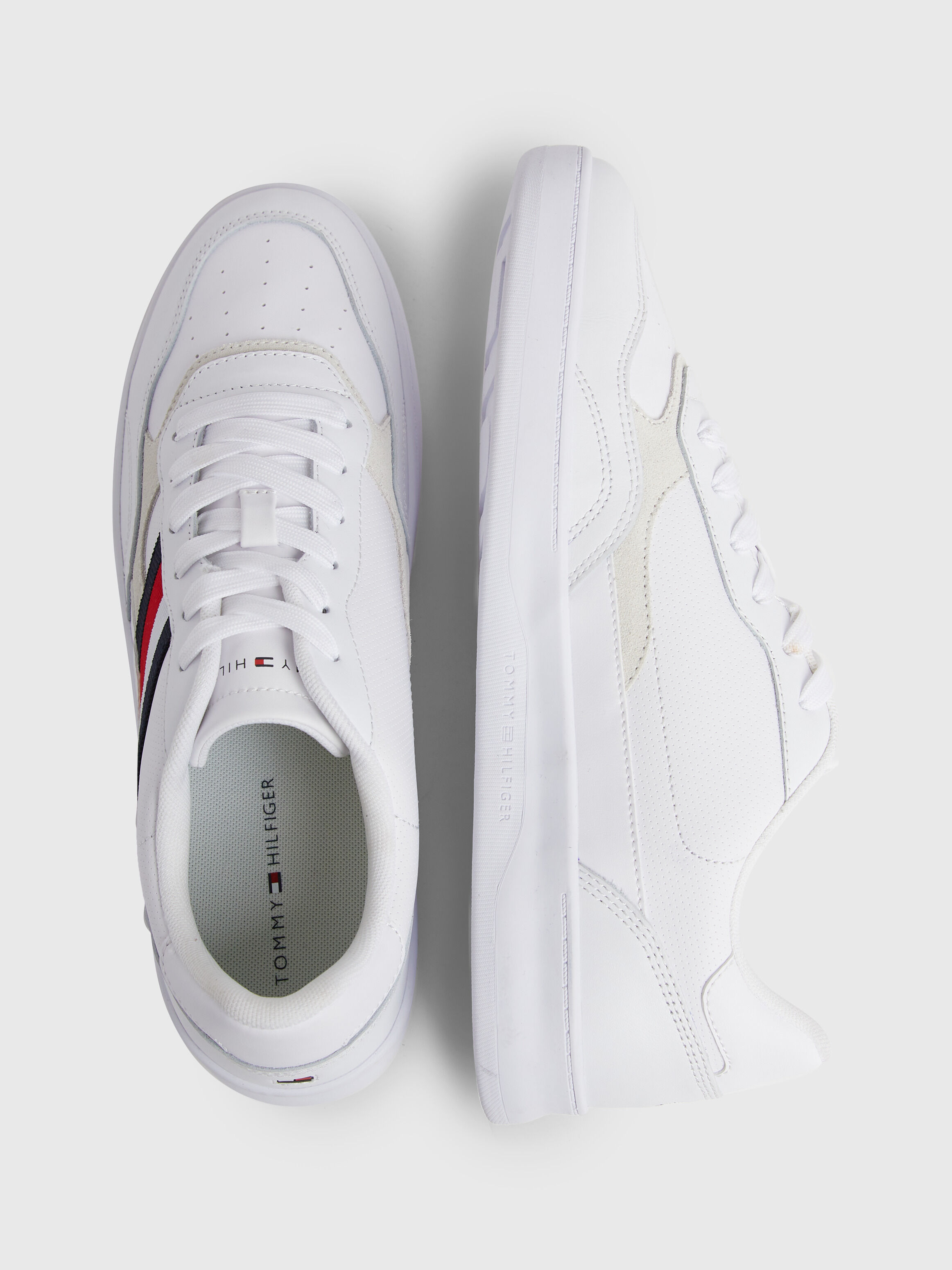Retro Stripe Cupsole Court Trainers