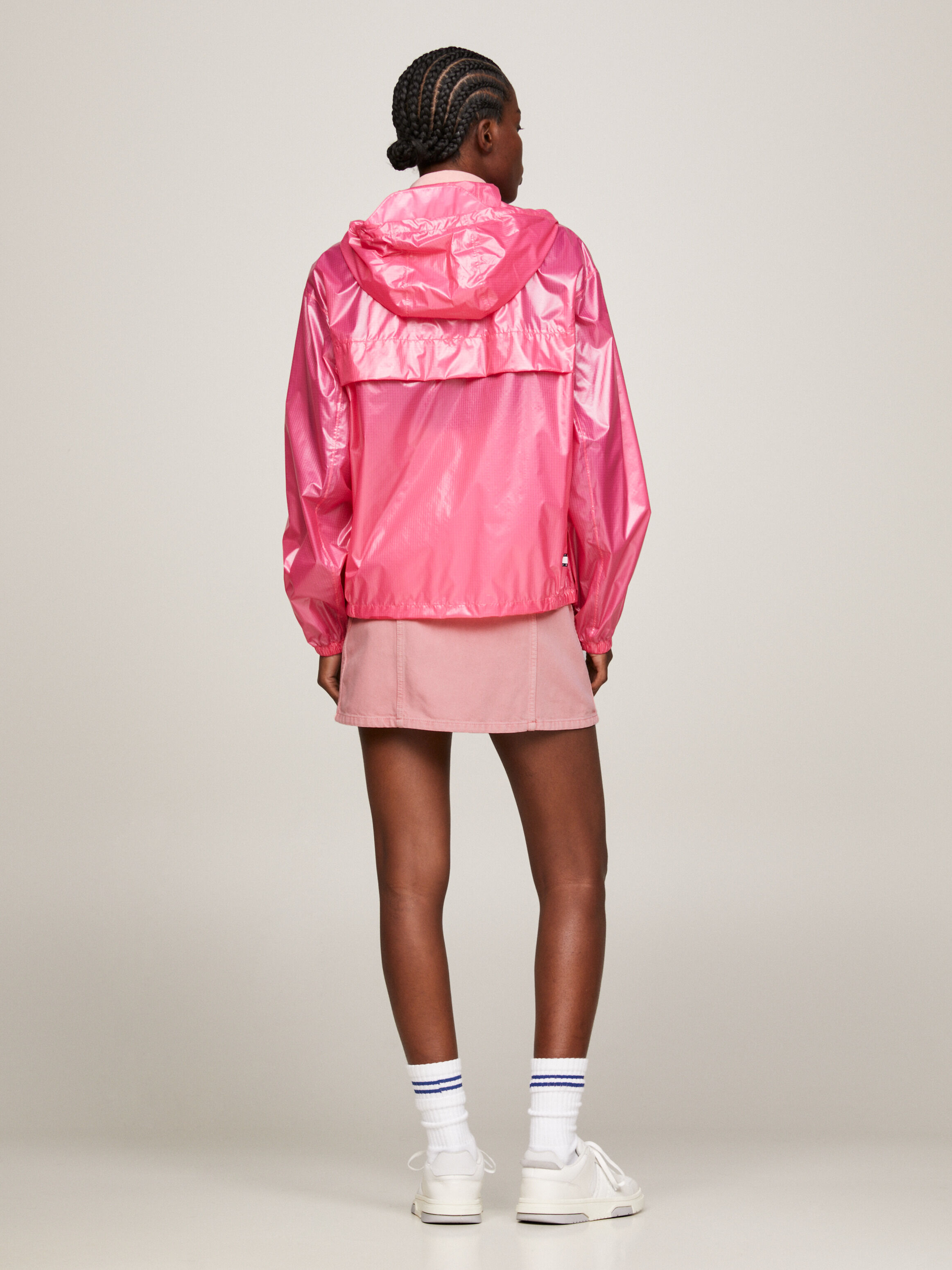 Pink windbreaker cheap