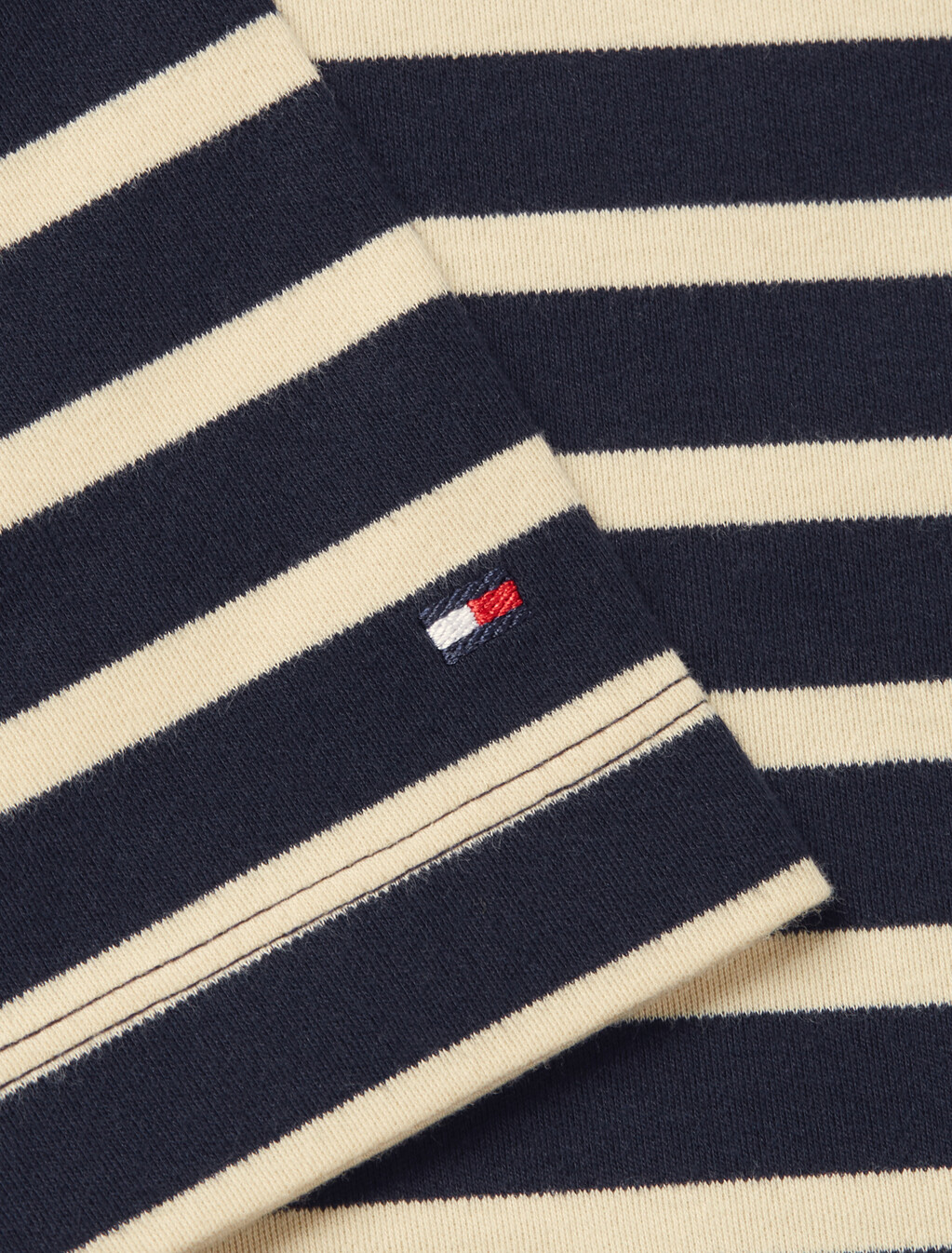金色鈕扣條紋 T 恤, Breton Stp Desert Sky/ Ivory, hi-res