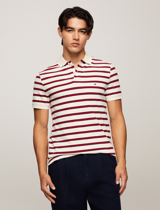 條紋 Polo 衫