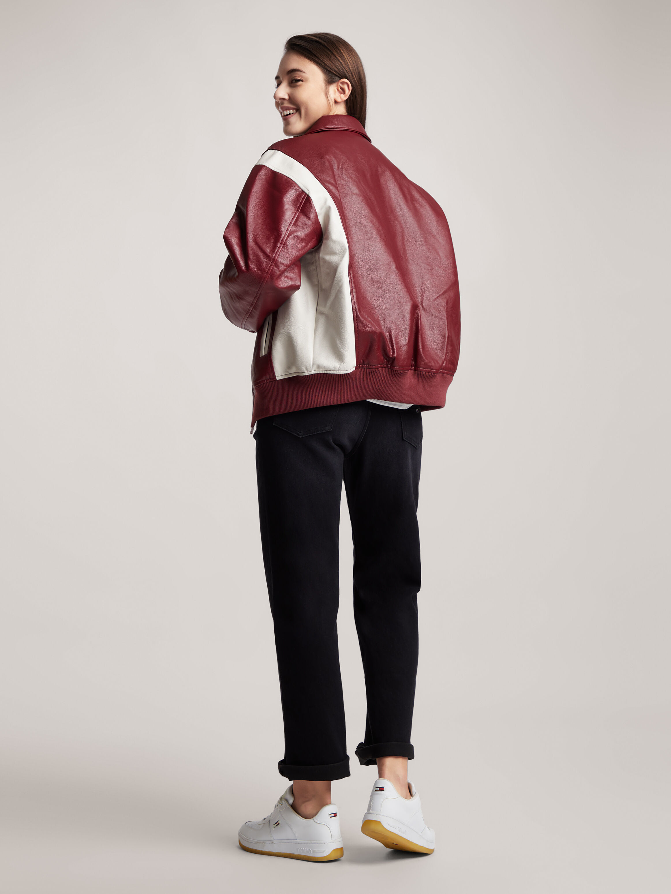 Pleather bomber 2025 jacket