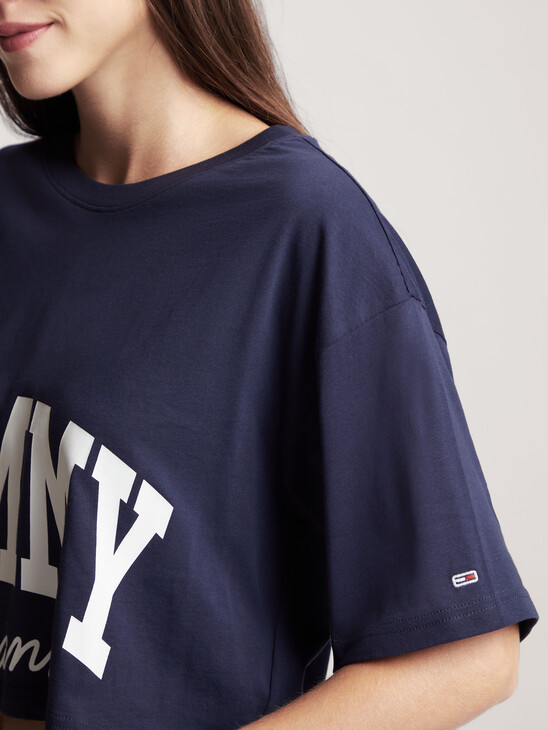 Varsity Cropped Logo T-Shirt