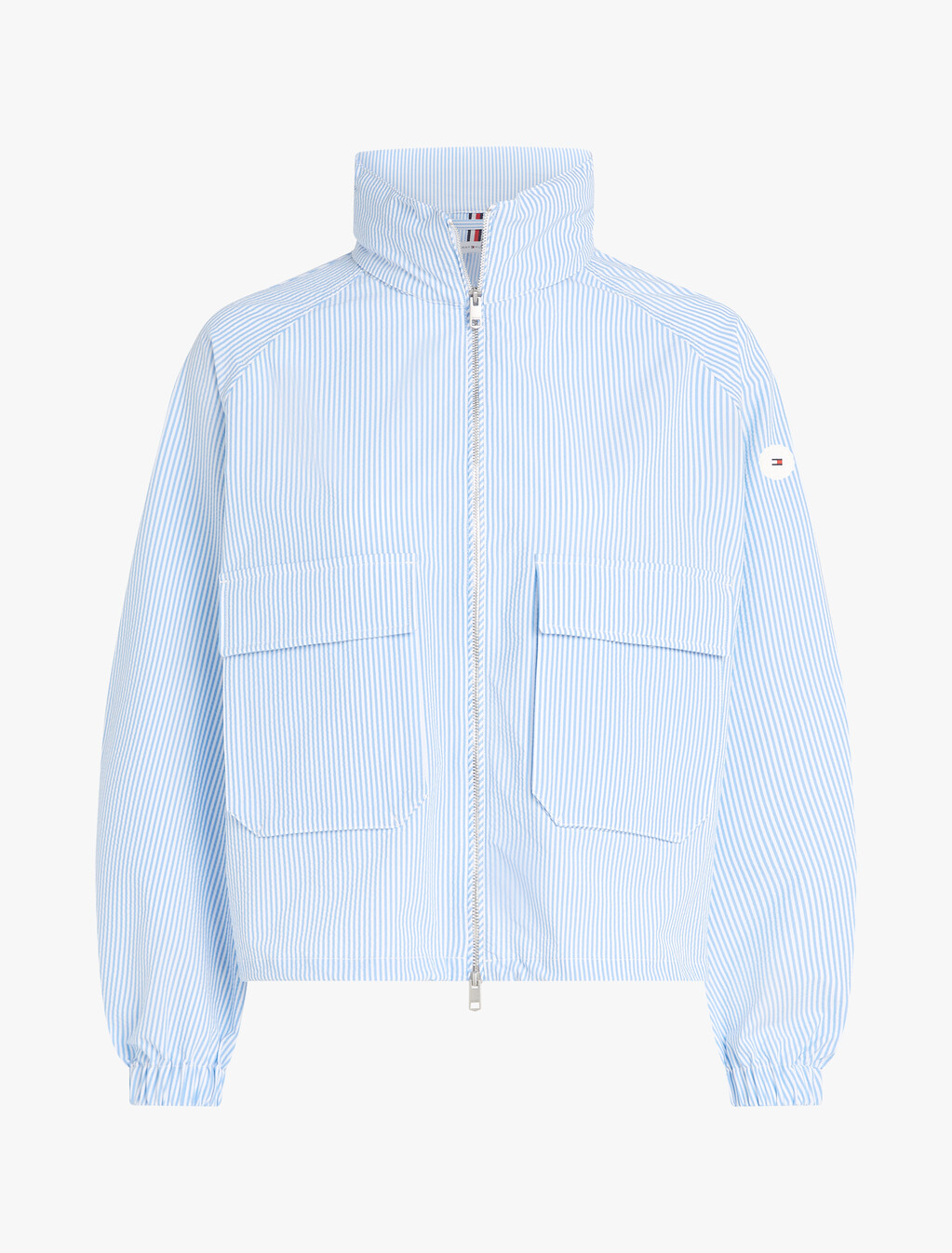 Seersucker Windbreaker, Classic Ithaca/ Breezy Blue, hi-res