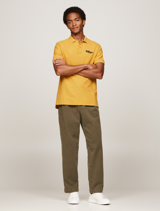 Chain Stitch Logo Embroidery Polo