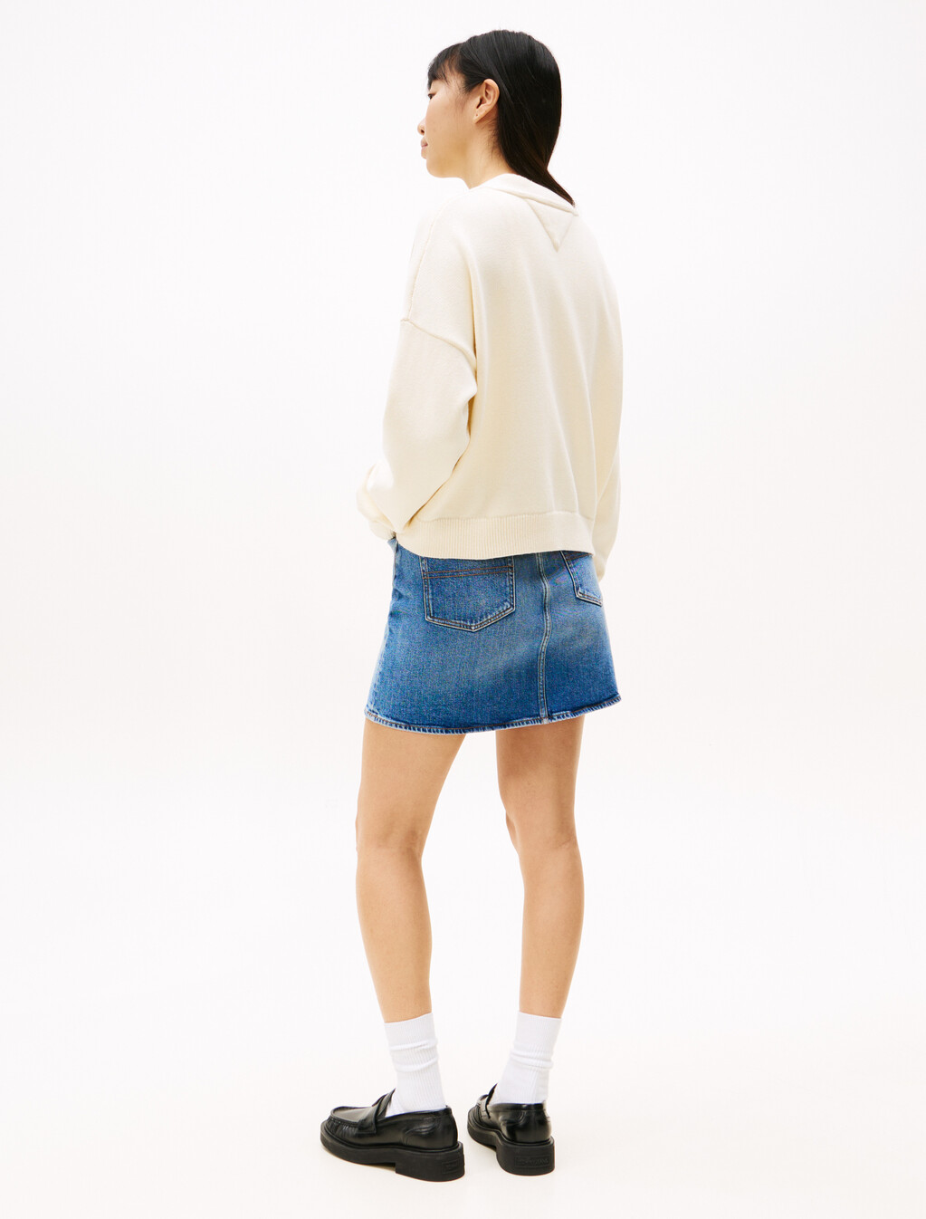 Tommy Badge Cardigan, Ancient White, hi-res