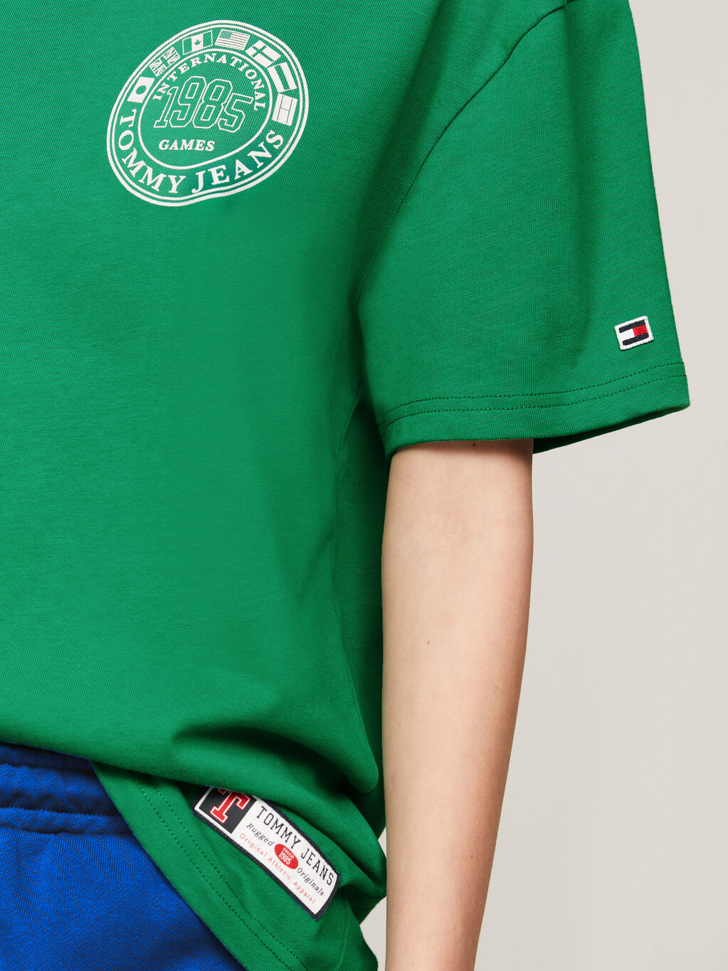 TJ x INTERNATIONAL GAMES Logo T-Shirt, Green Malachite, hi-res