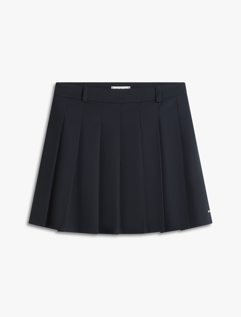 Timeless Wool Blend Pleated Mini Skirt, Dark Night Navy, hi-res