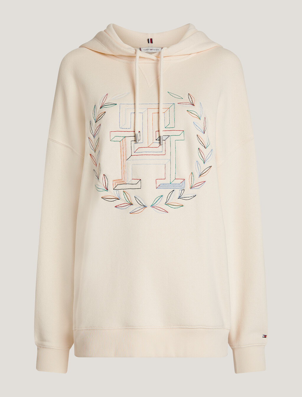 Crest Monogram Embroidery Hoodie, Calico, hi-res