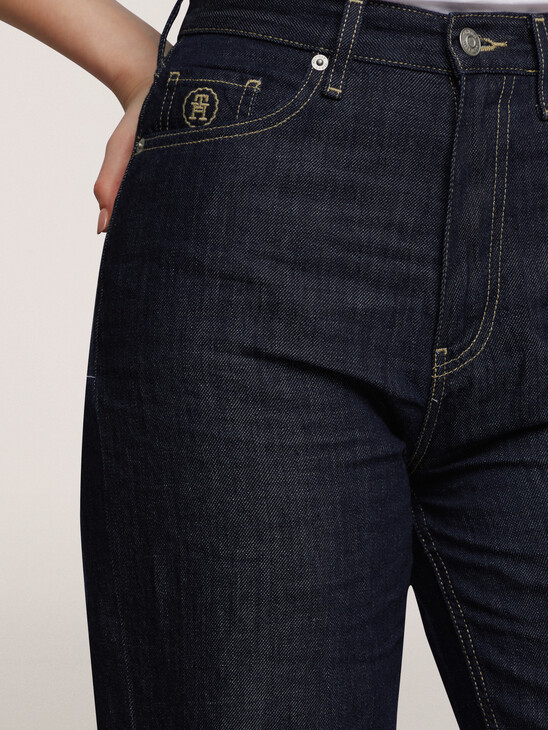 Linen Relaxed Straight Jeans