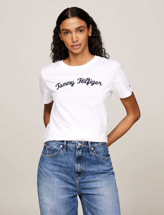 Script Logo Embroidery T-Shirt