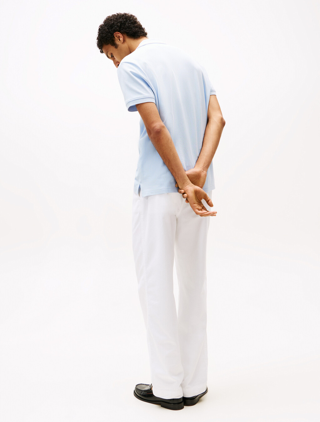 Regular Fit Tipped Collar Polo Shirt, Breezy Blue, hi-res