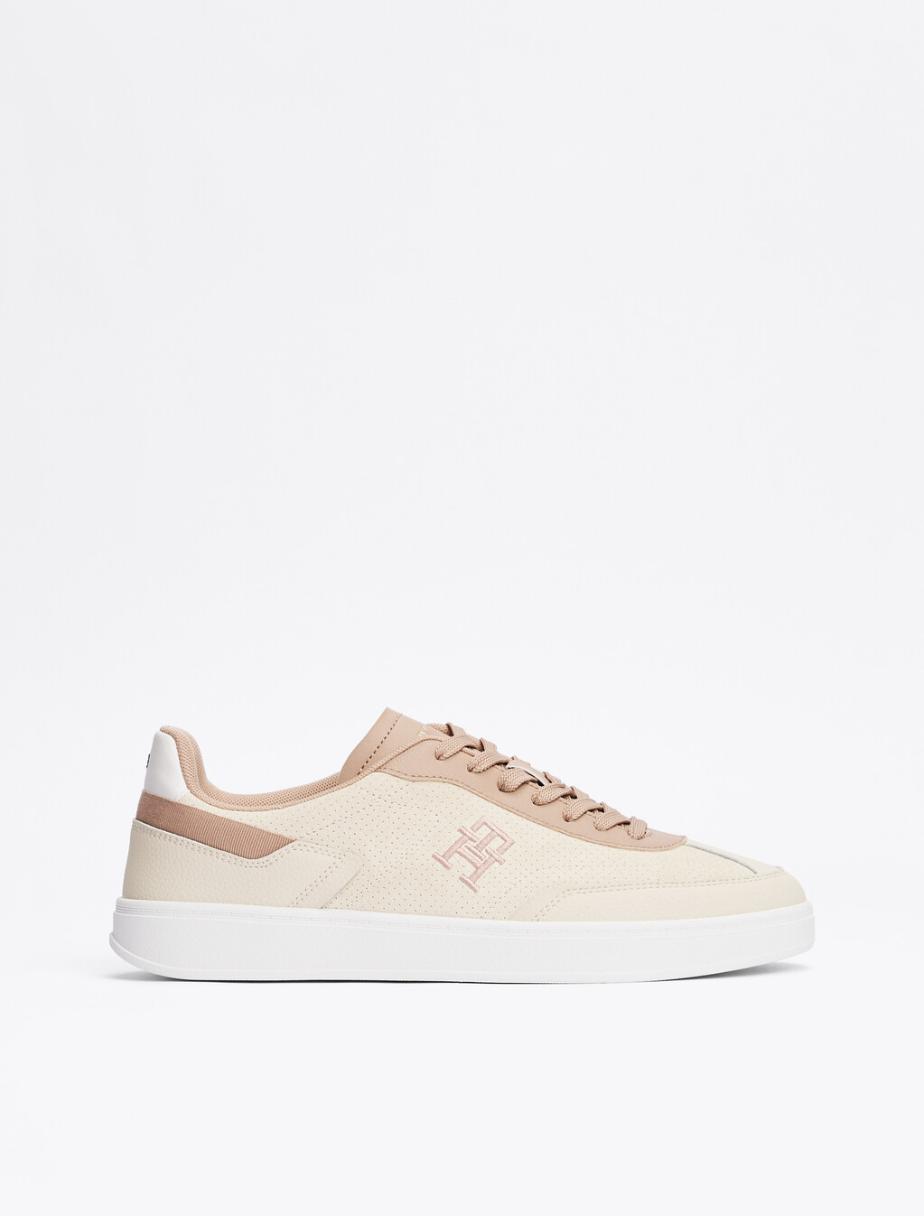 TH Monogram Colour-Blocked Trainers, Muslin/Claystone, hi-res