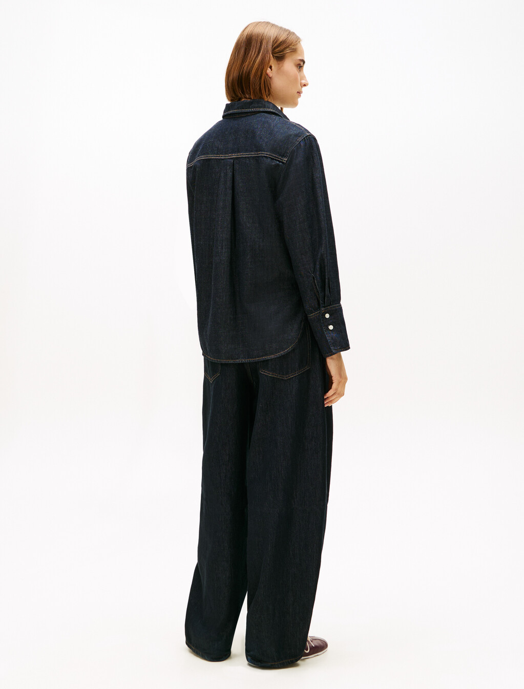 Denim Relaxed Shirt, Pure, hi-res