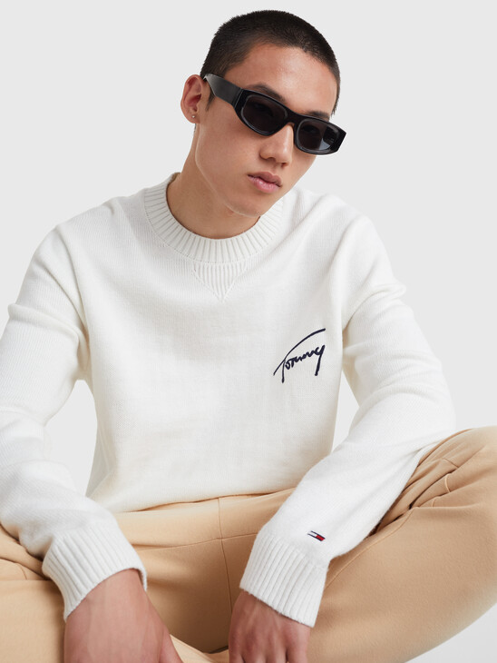 SIGNATURE LOGO RELAXED FIT JUMPER