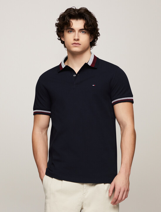 Stripe Collar Polo