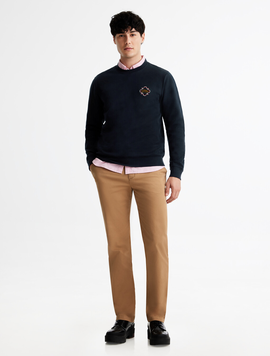 Rope Logo Interlock Sweatshirt, Desert Sky, hi-res