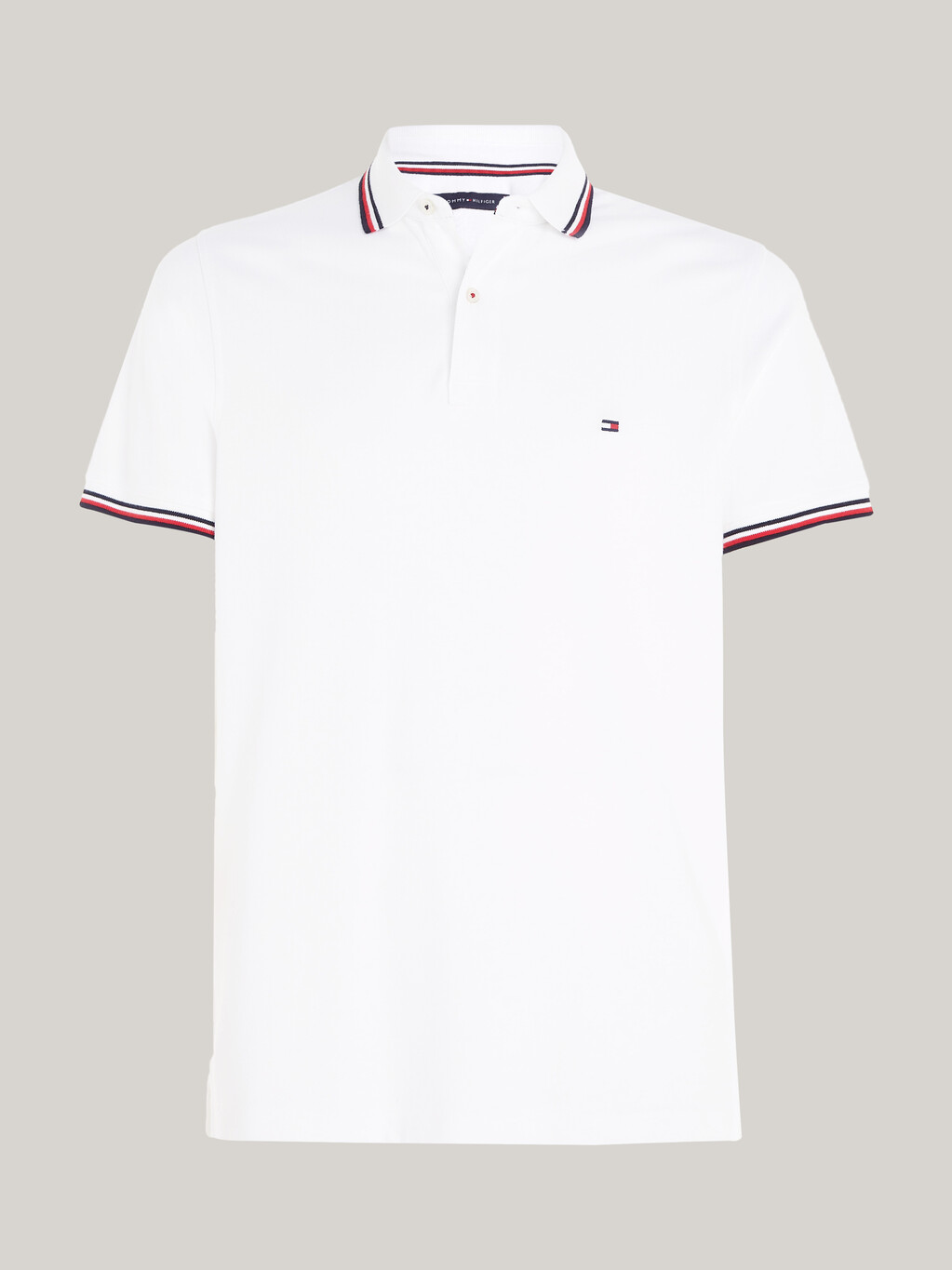 Core Slim Fit Organic Cotton Polo, WHITE, hi-res