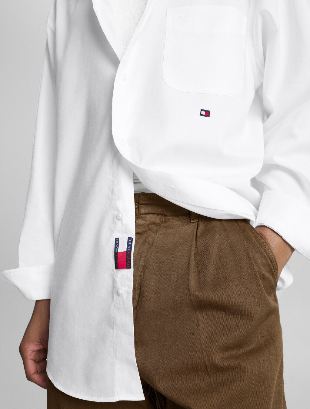 Tommy Hilfiger X Shawn Mendes 牛津恤衫, Optic White, hi-res