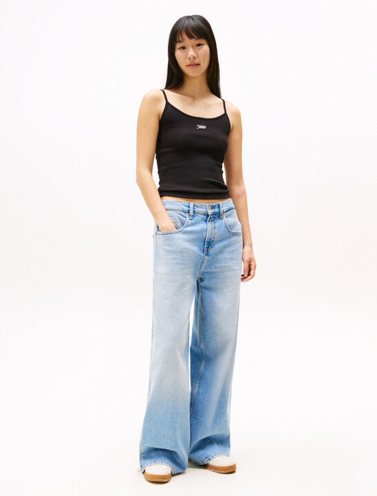 Ribbed Slim Spaghetti Strap Top