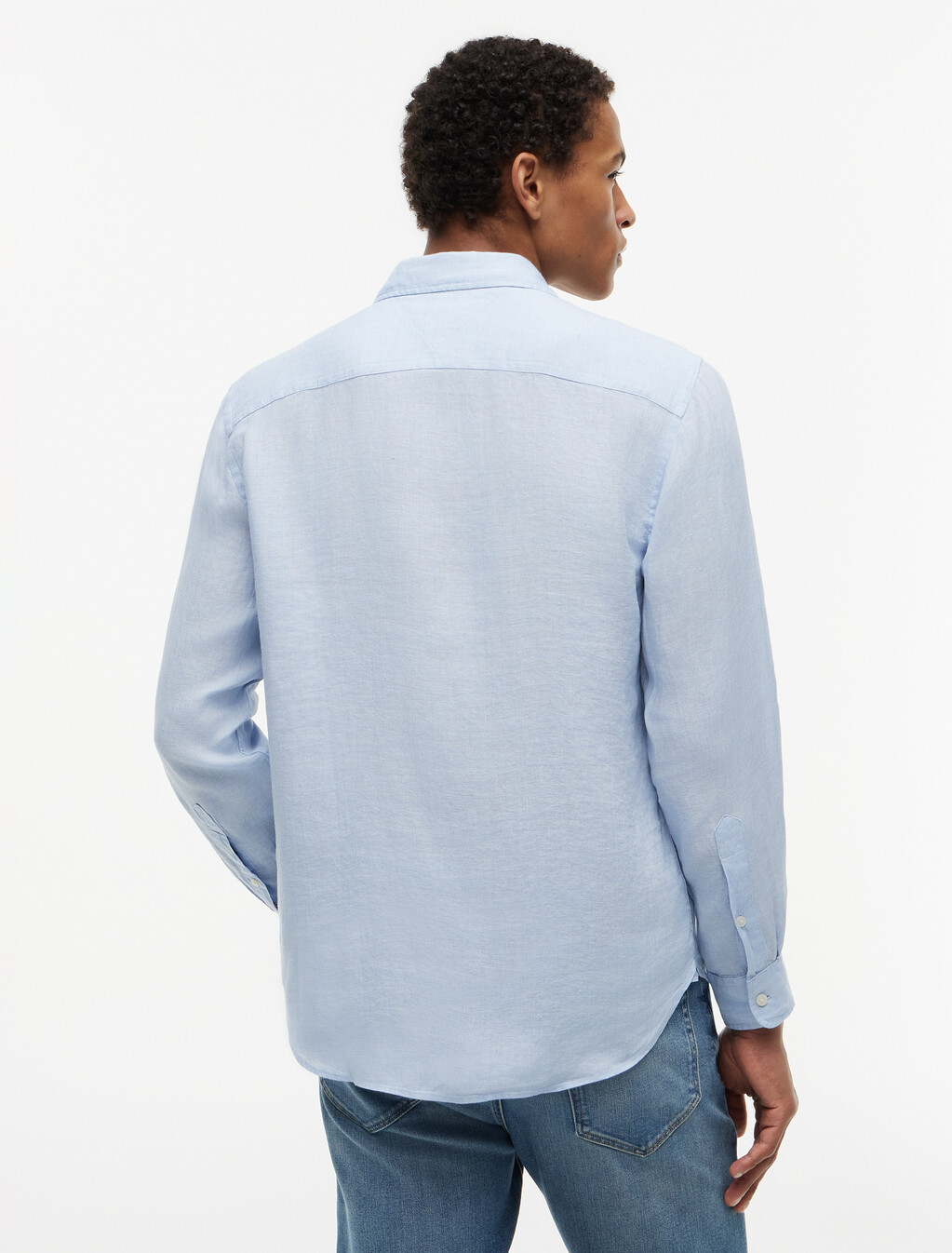 Asia Fit Pigment Dyed Shirt, Breezy Blue, hi-res