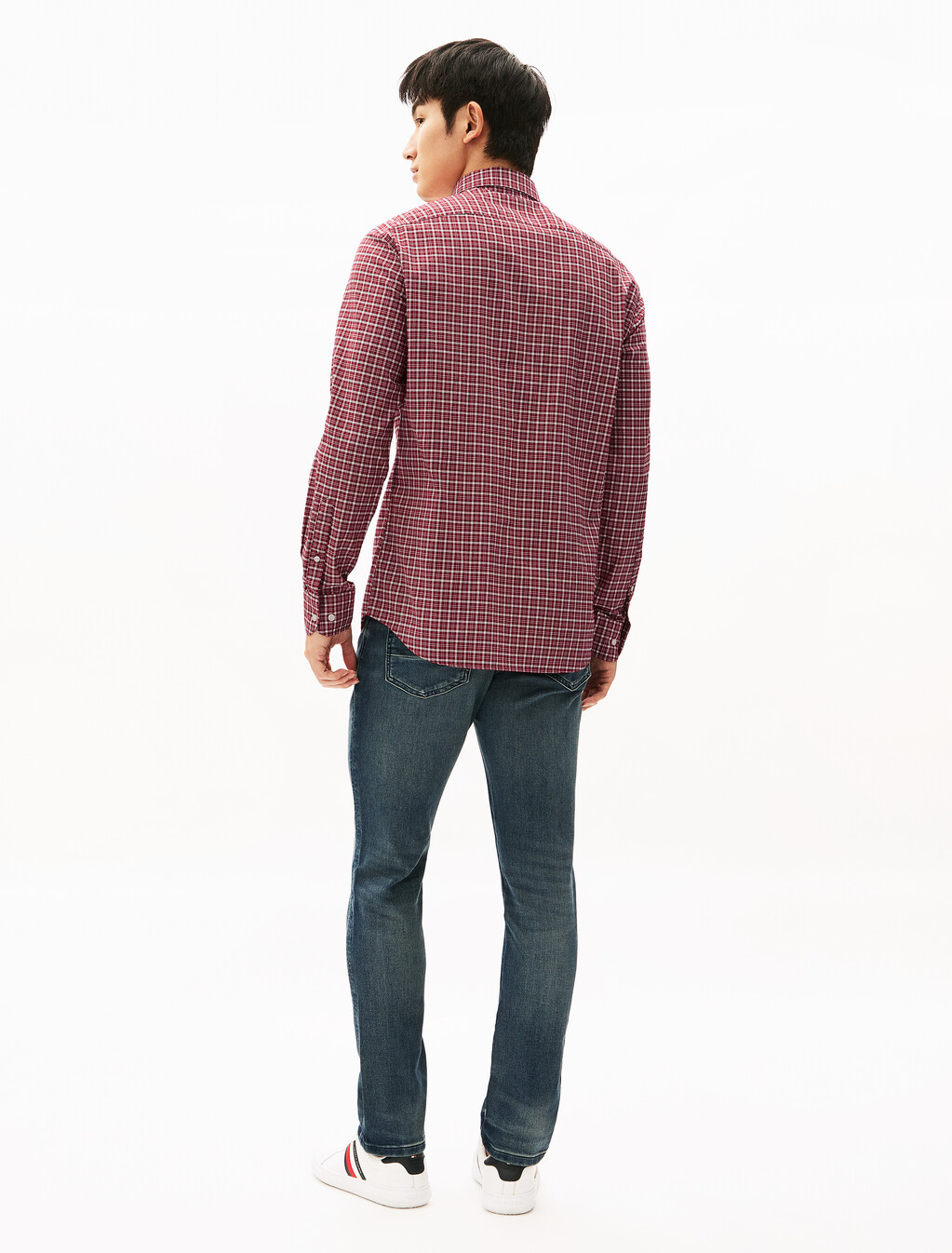Oxford Check Shirt, Medium Red / Check, hi-res