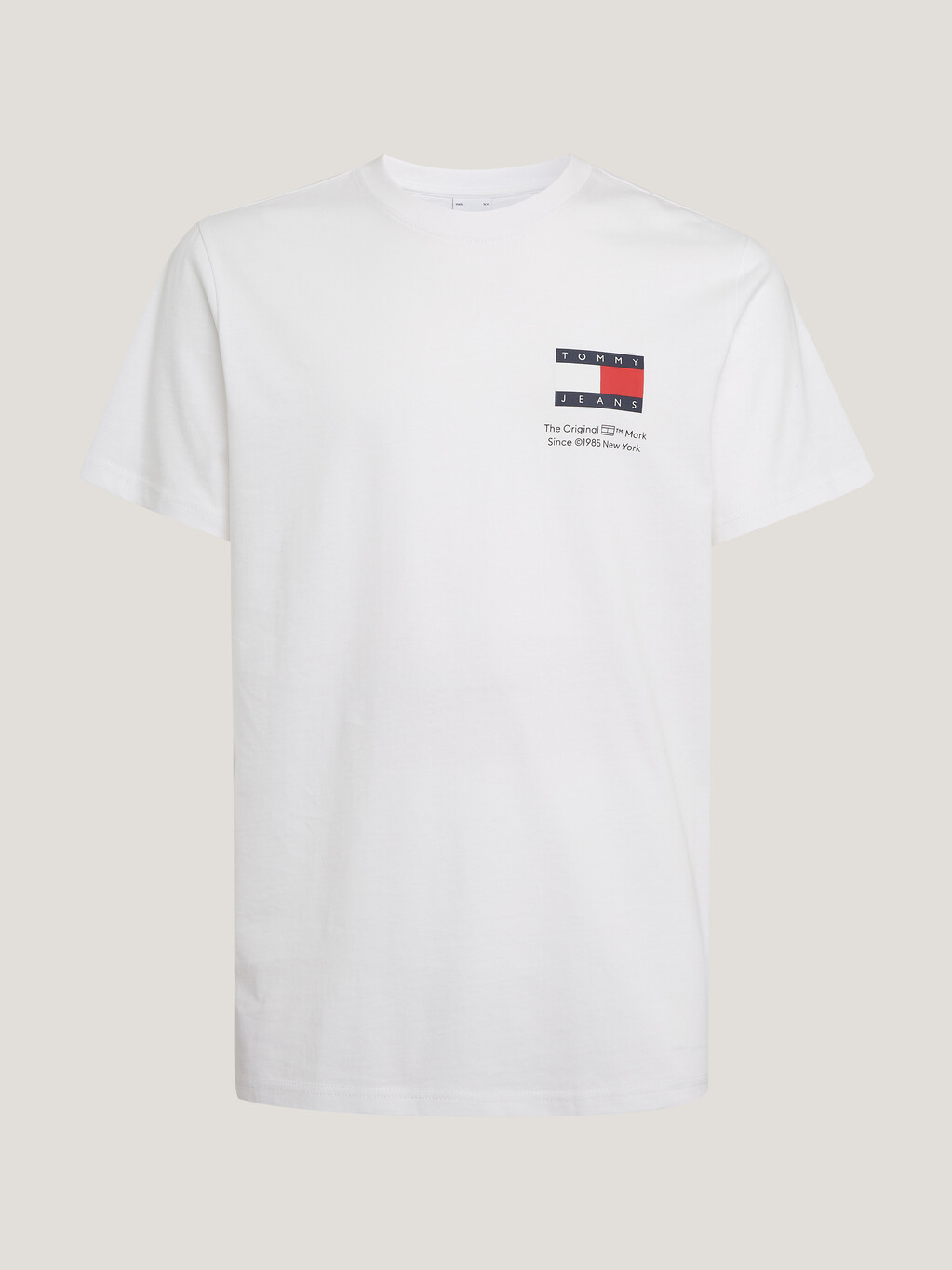 Essential Logo修身 T 恤, White, hi-res