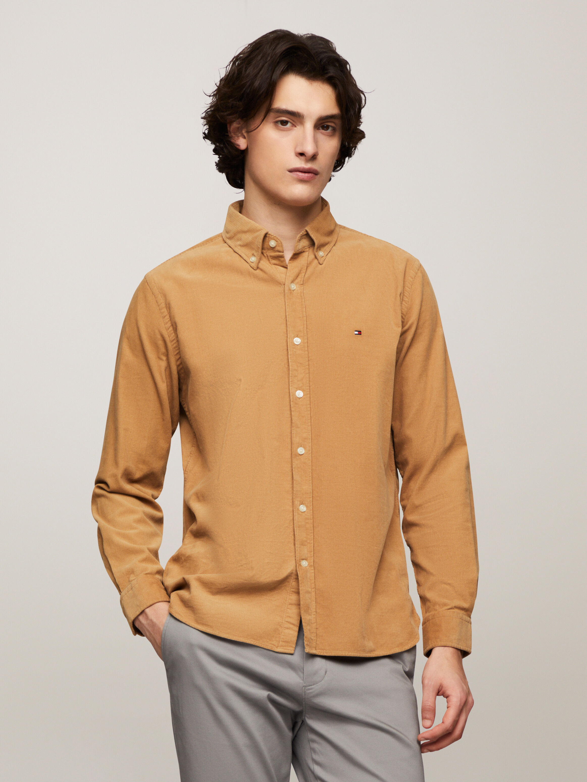 Tommy hilfiger men's slim fit shirt cheap