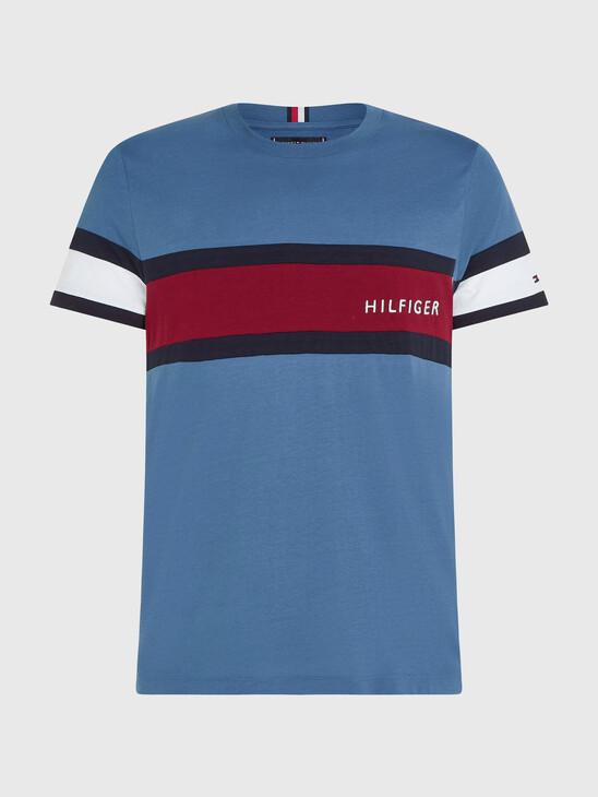 Colour-Blocked Slim Fit T-Shirt