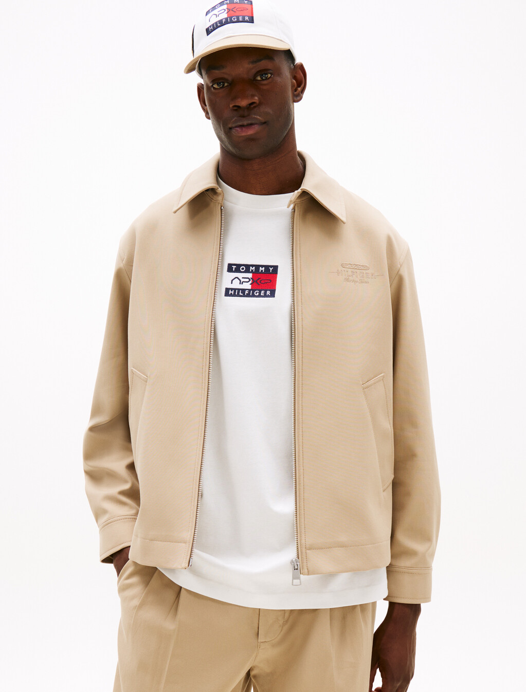 The APXGP Collection Tonal Embroidery Ivy Jacket, Camel, hi-res