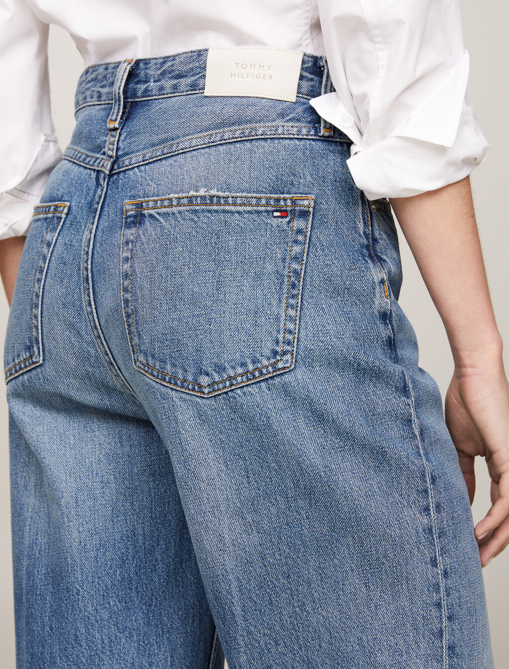 High Rise Relaxed Straight Faded Jeans, Will, hi-res