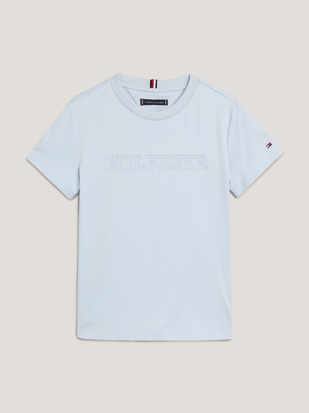 Hilfiger Monotype Debossed Logo T-Shirt, Breezy Blue, hi-res