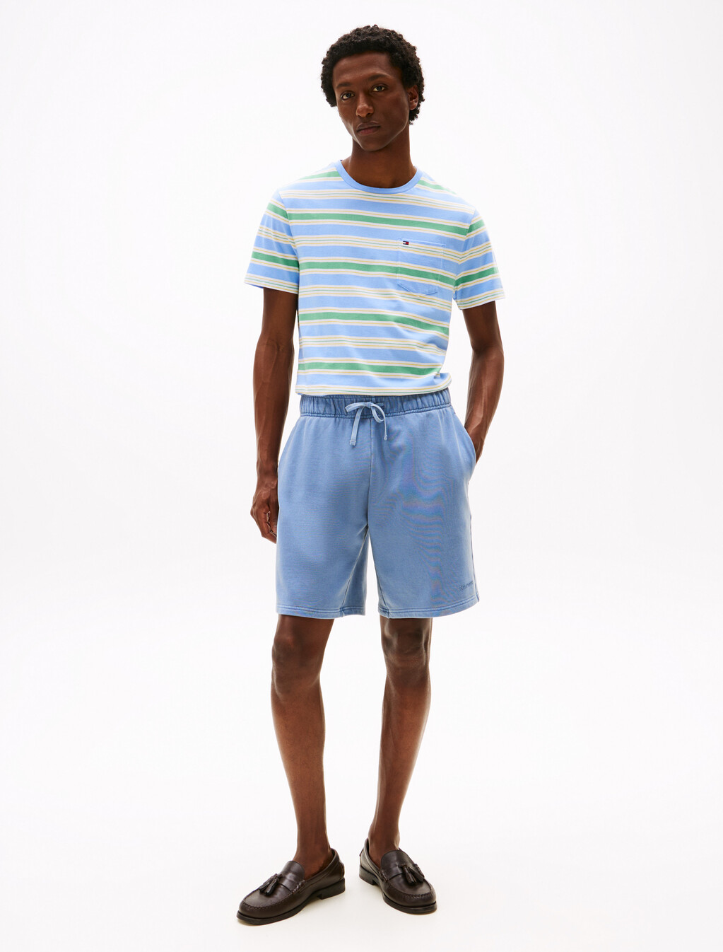 Stripe Nantucket Pocket T-Shirt, Harbor cove, hi-res