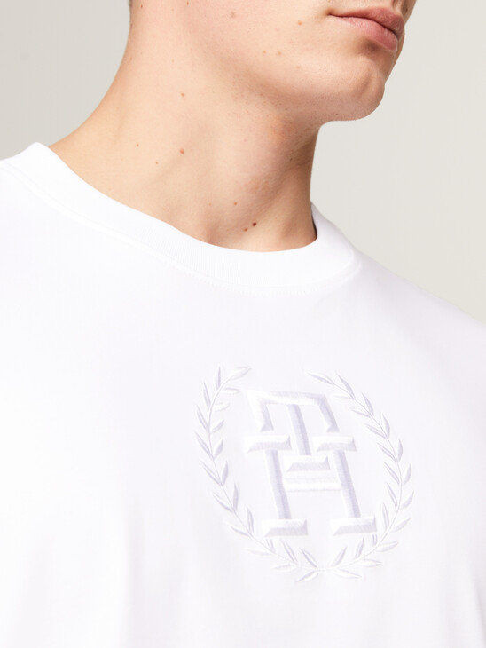 Archive Crest Logo Tonal Embroidery T-Shirt
