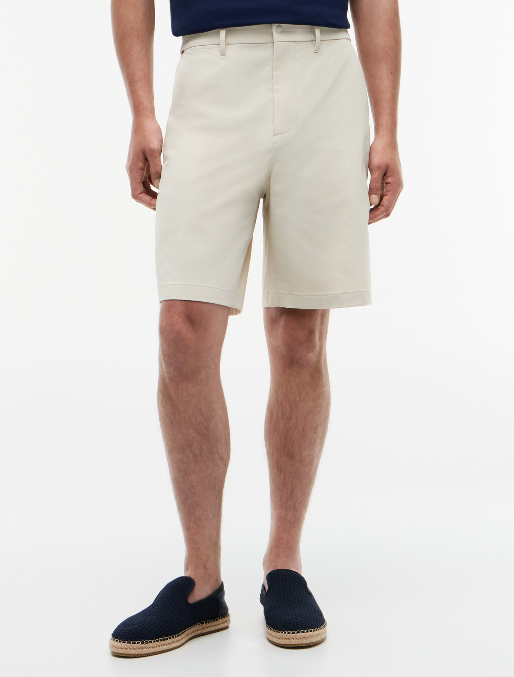 Tech Elasticated Chino Shorts, Newsprint, hi-res
