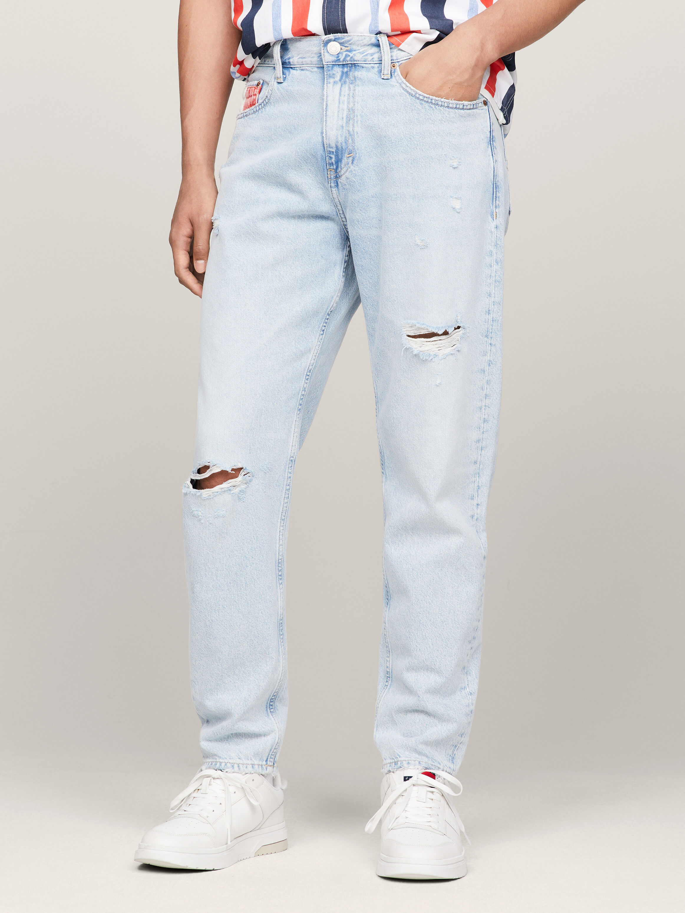Isaac Archive Relaxed Tapered Distressed Jeans blue Tommy Hilfiger Hong Kong
