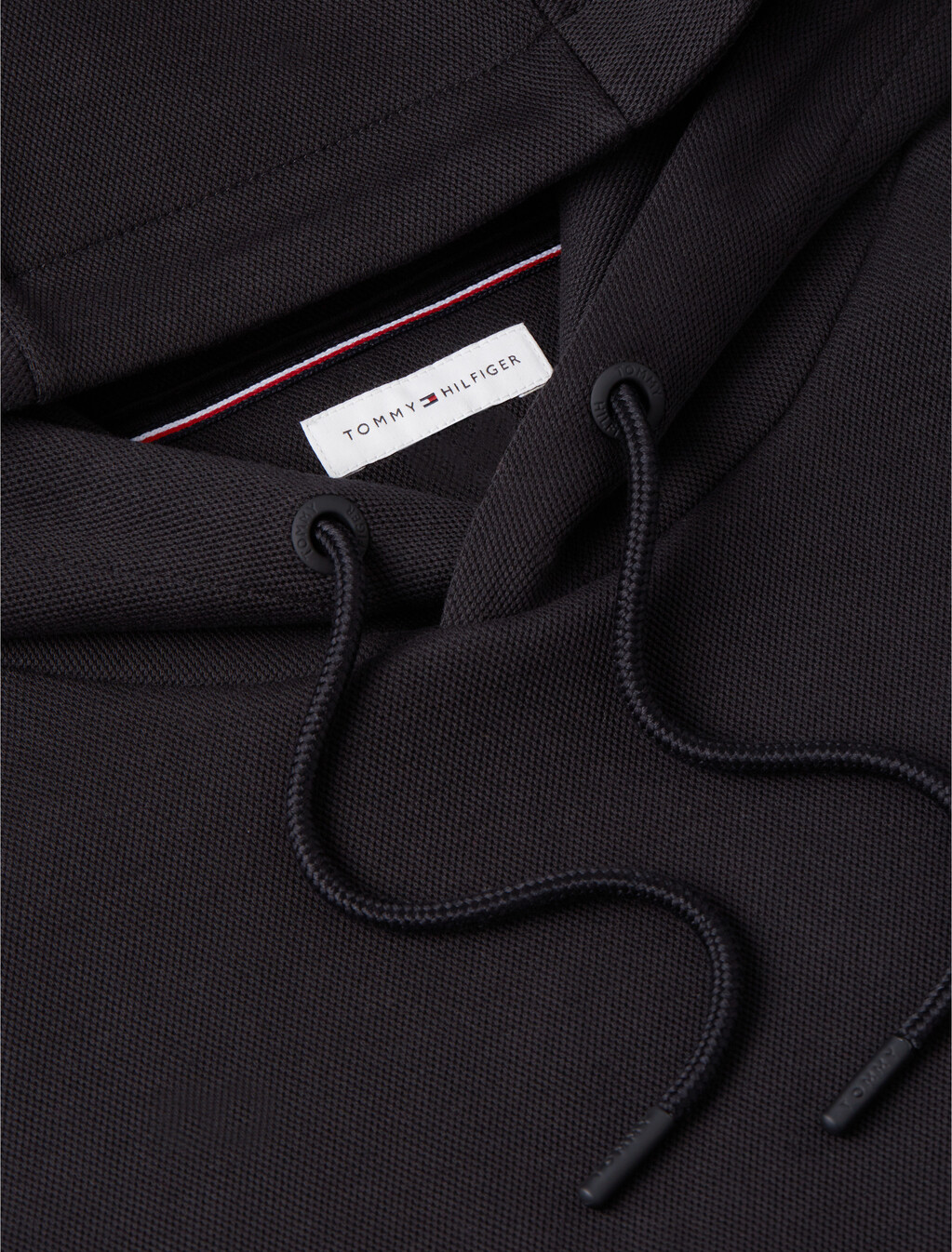 Varsity Logo Contrast Stripe Hoody, Black, hi-res