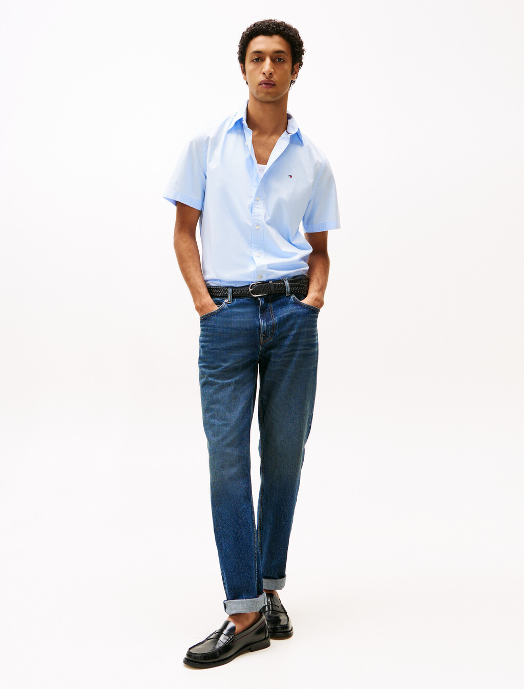 Regular Fit Short Sleeve Shirt, Sweet Blue, hi-res