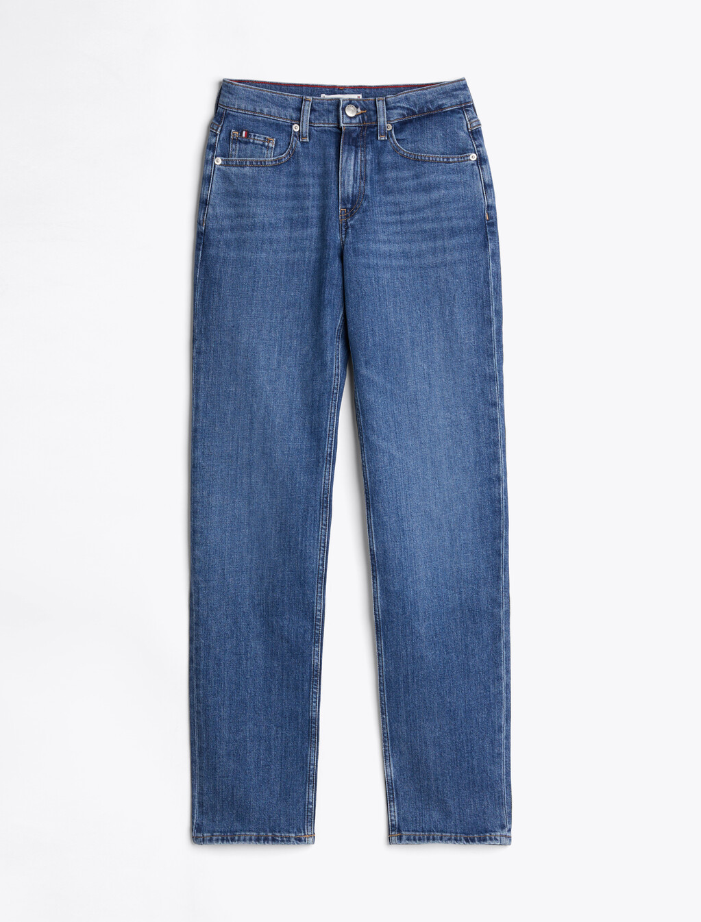 Classic Straight Mid Blue Jeans, Nos Mid Blue, hi-res
