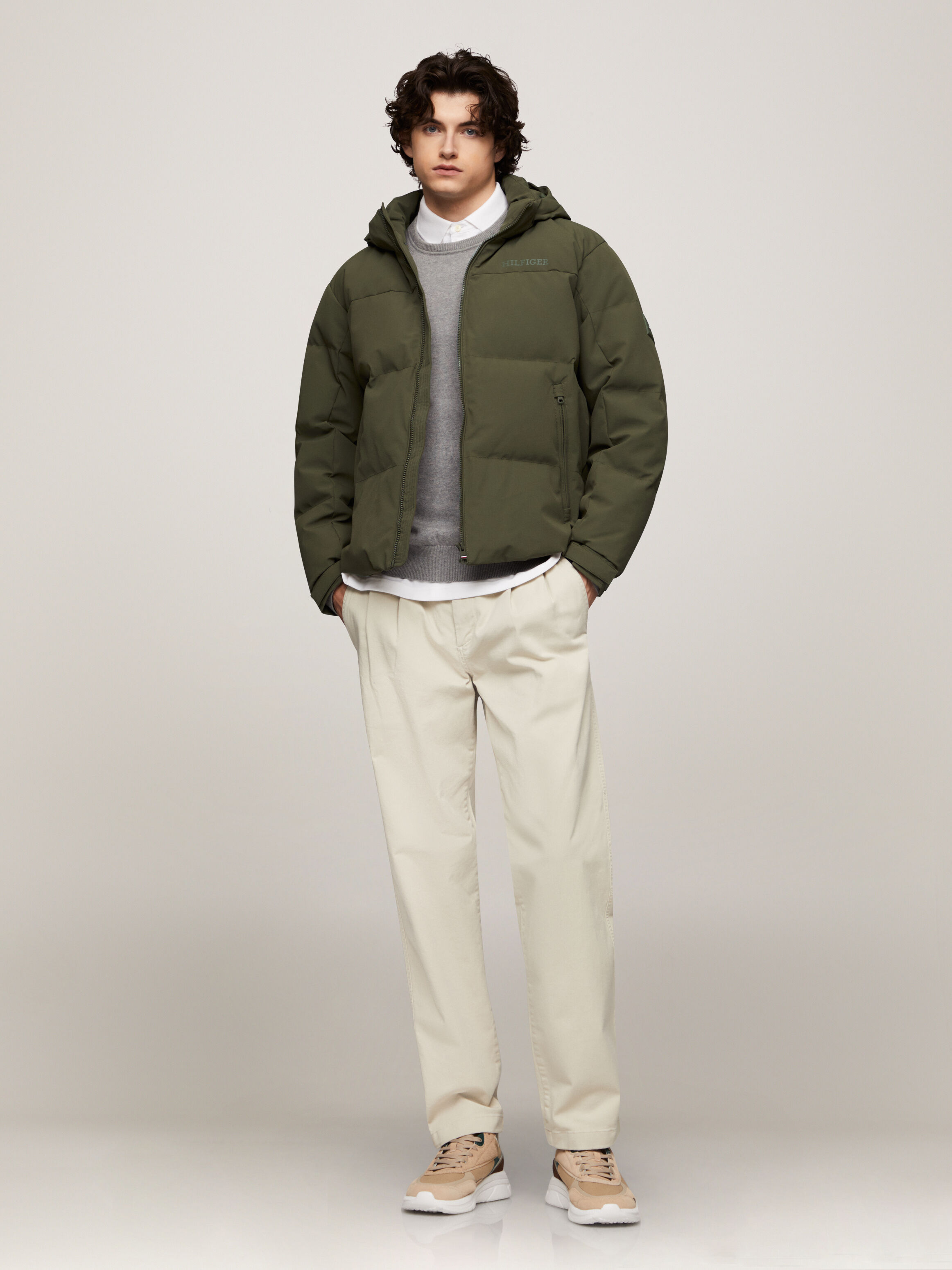 Tommy hooded down bomber hotsell