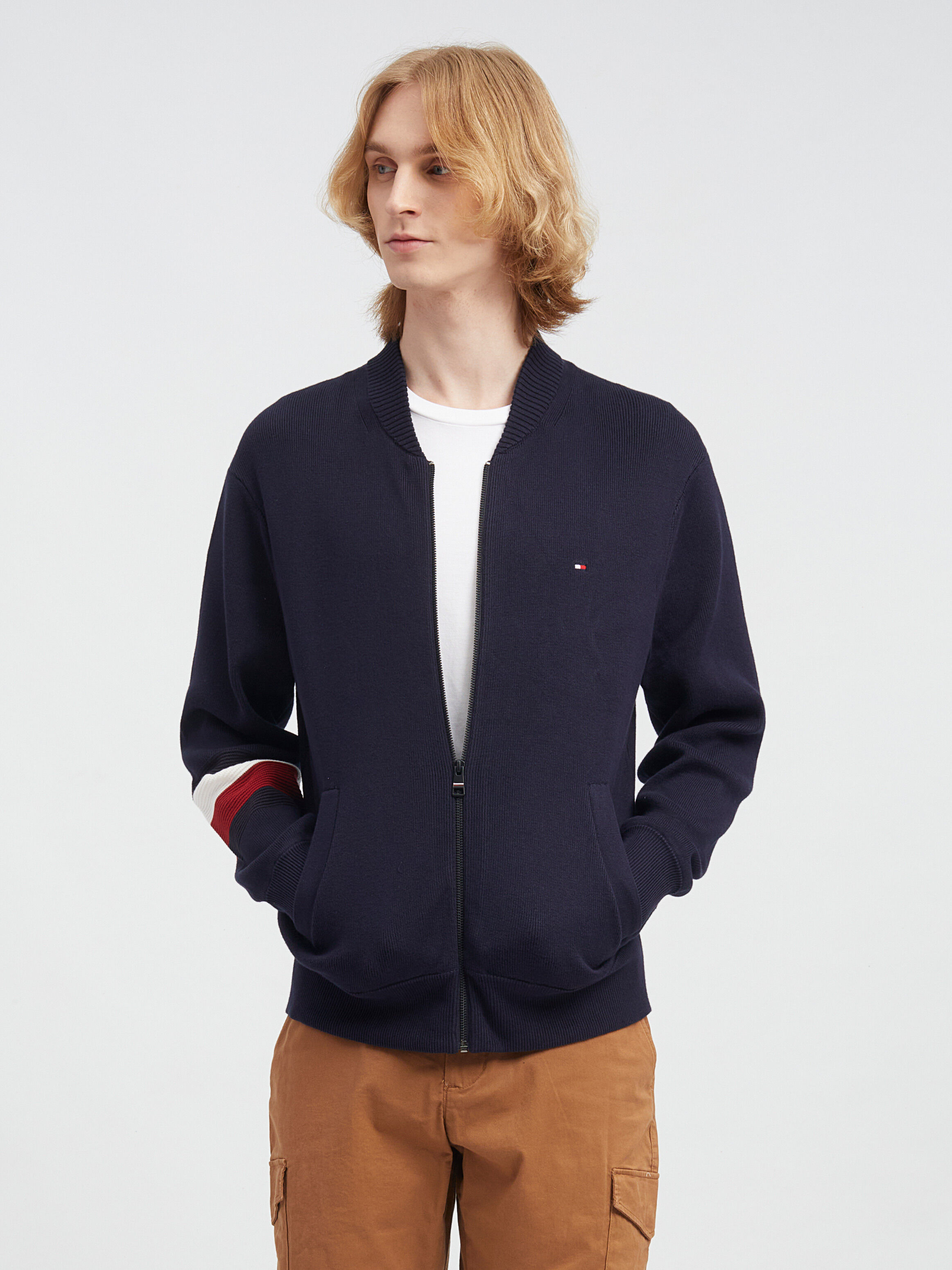Tommy hilfiger striped jacket outlet